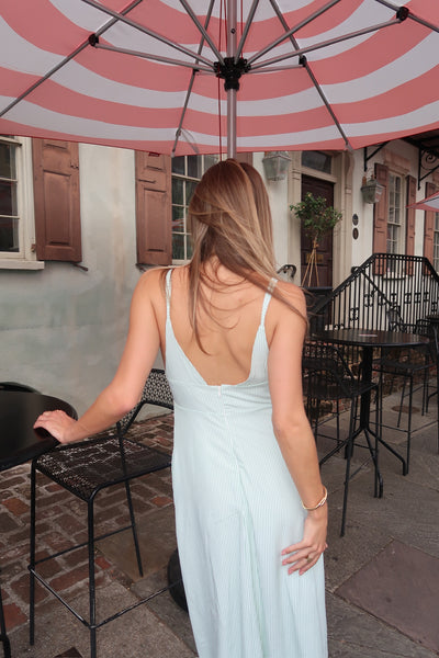 Reiko Green Stripe Dress