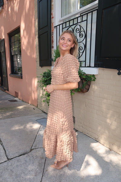 Beige Bubble Dress