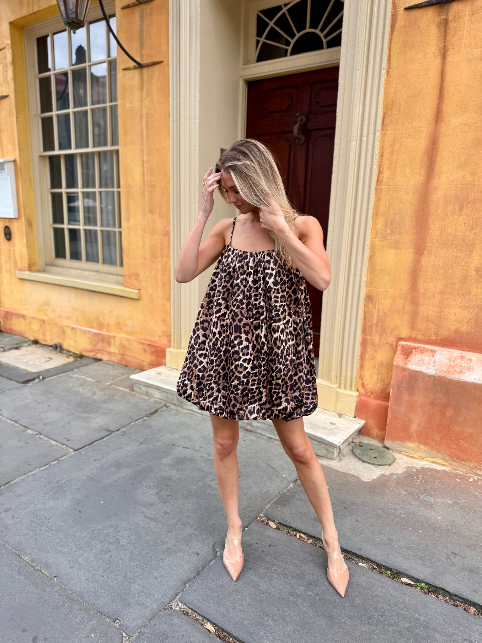 Corbin Leopard Bubble Dress