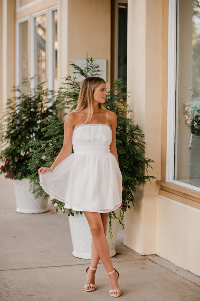 Tulle White Dress