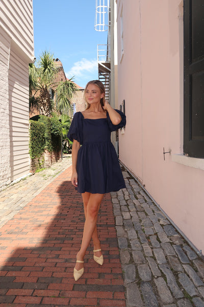 Niya Navy Dress