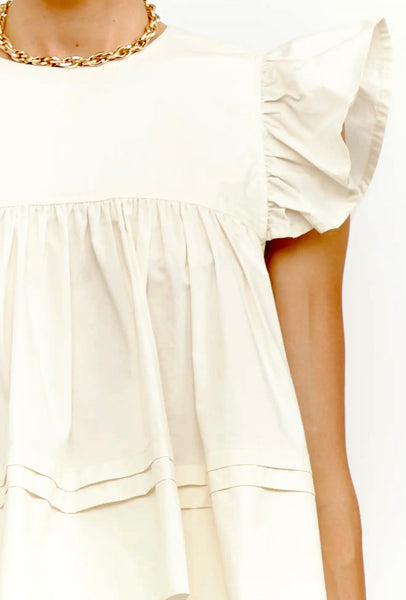 Simone Cream Top & Shorts Set