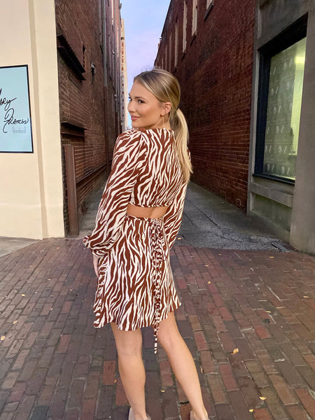 Animal Stripe Skirt