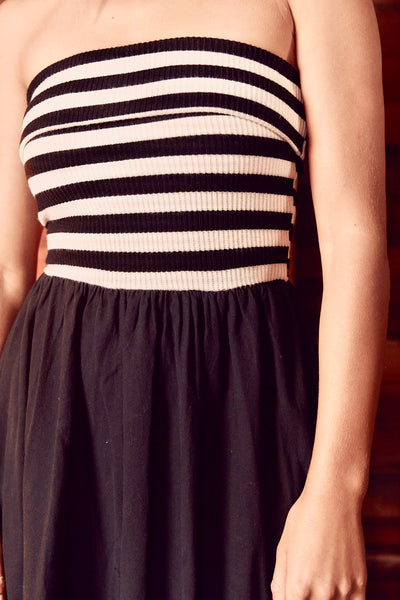 Zebra Strapless Dress