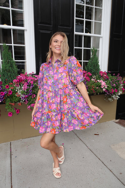 Carnation Floral Dress