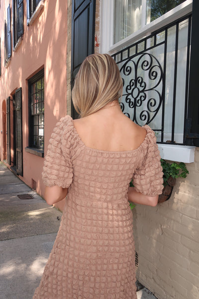 Beige Bubble Dress