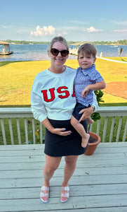USA White Sweatshirt