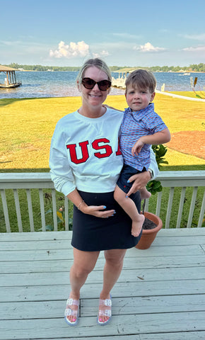 USA White Sweatshirt