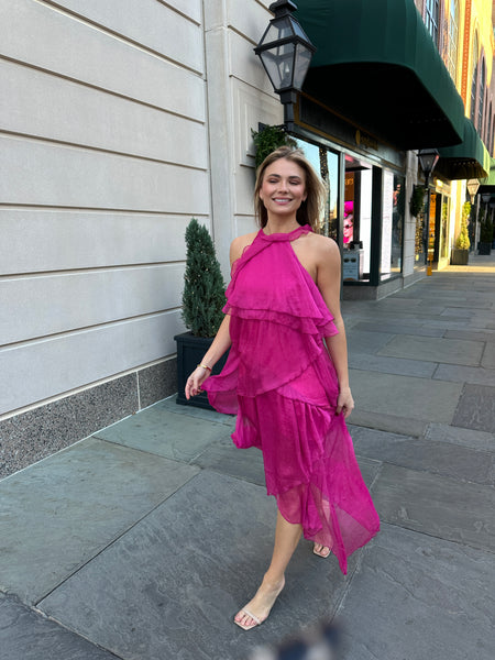 Eden Fuchsia Dress