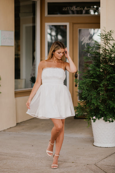 Tulle White Dress