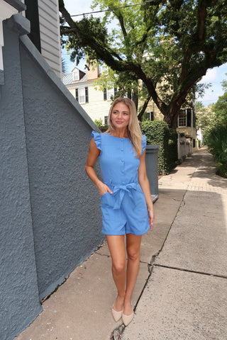 Cerese Blue Romper