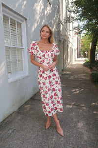 Freya Red Rose Dress