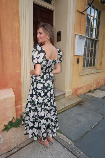 Clemence Black Floral Set
