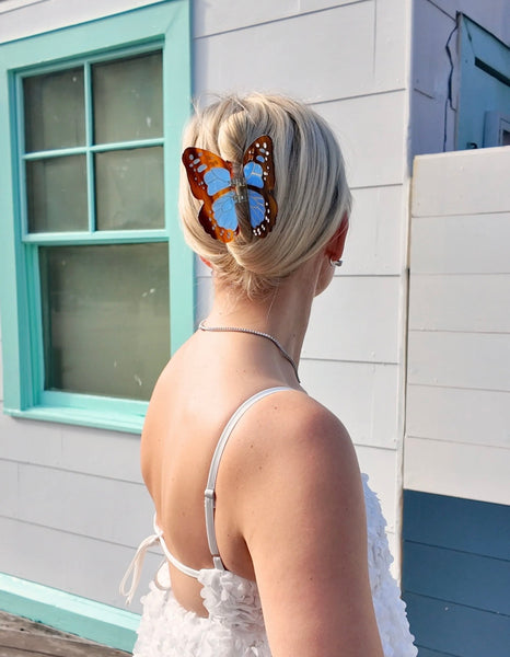 Boho Monarch Claw Hair Clip