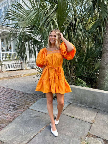 Delilah Orange Dress
