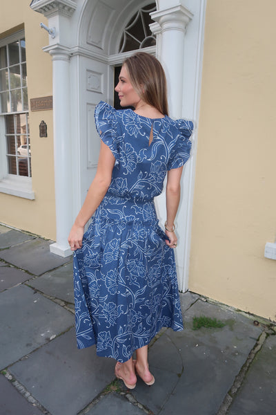 Remi Blue Top Skirt Set