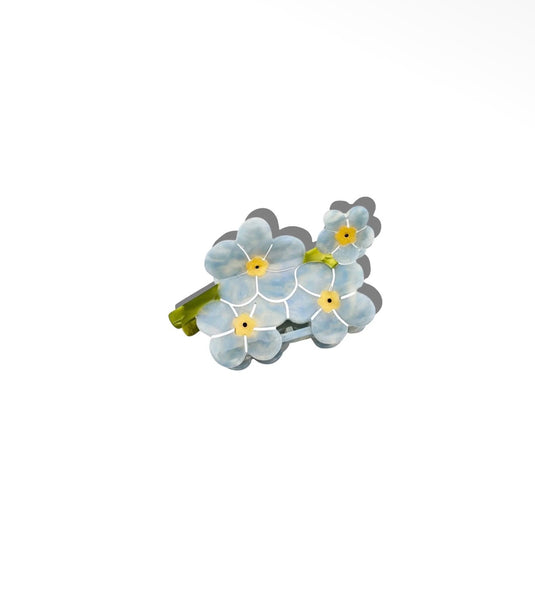 Forget-Me-Not Flower Claw Hairclip