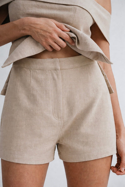 Oatmeal Tunic & Shorts Set