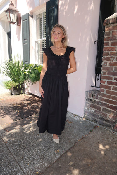 Bay Black Midi Dress