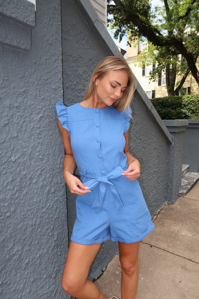 Cerese Blue Romper