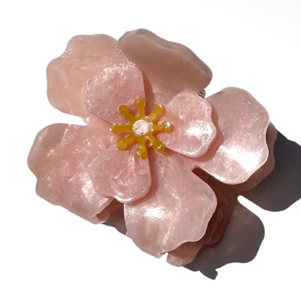 Origami Iceland Poppy Flower Claw Hairclip