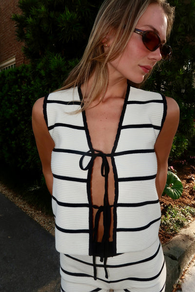 Cream Black Fashion Set