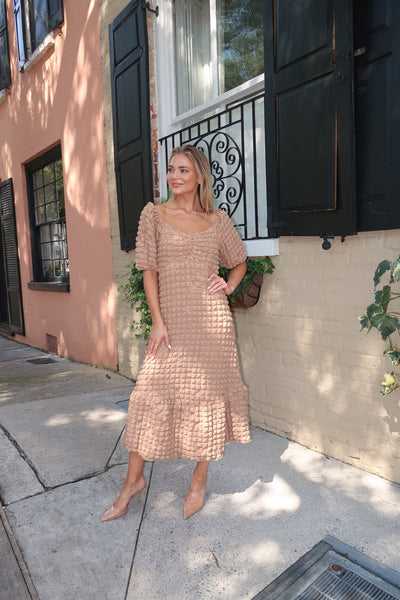 Beige Bubble Dress