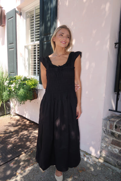 Bay Black Midi Dress