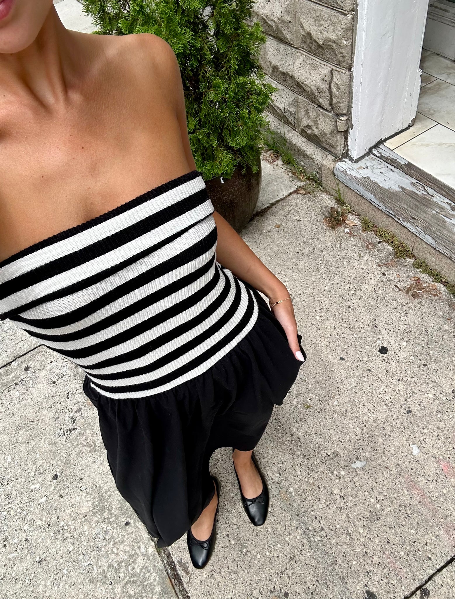 Zebra Strapless Dress