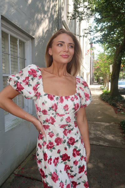 Freya Red Rose Dress