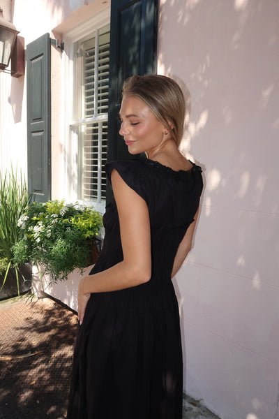 Bay Black Midi Dress