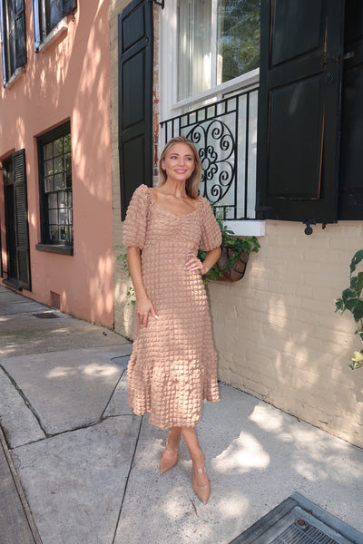 Beige Bubble Dress