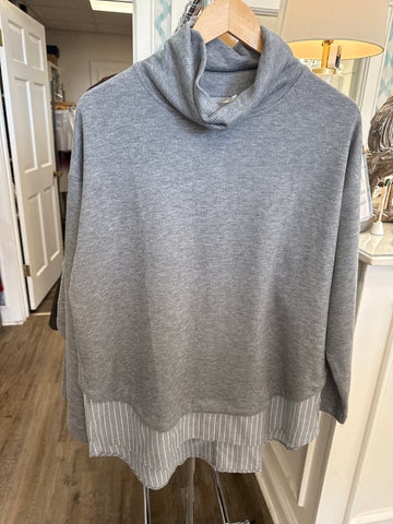 Grey Contrast Top