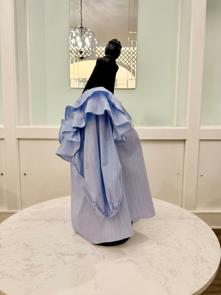 Nalani Blue Ruffle Blouse