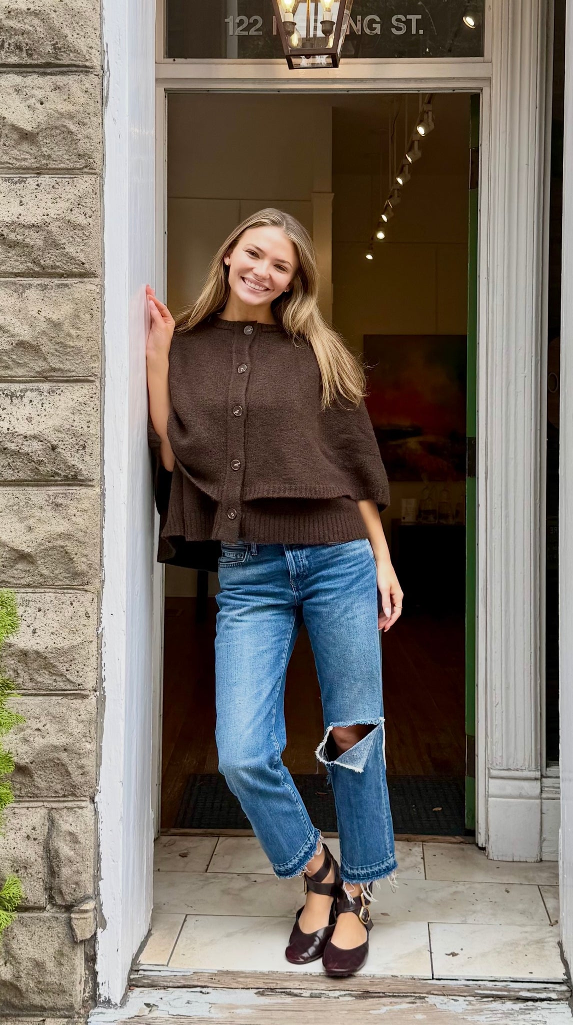 Espresso Cape Sweater