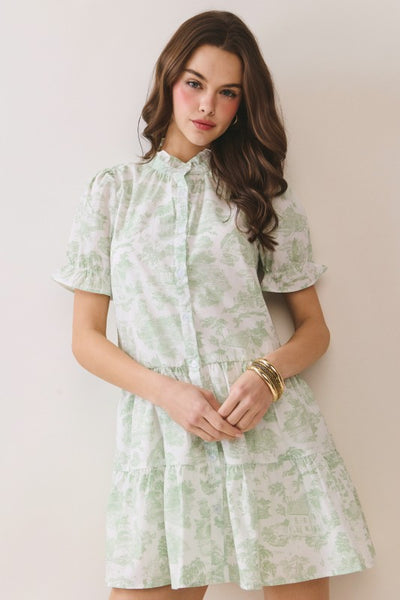 Joyce Green Print Dress