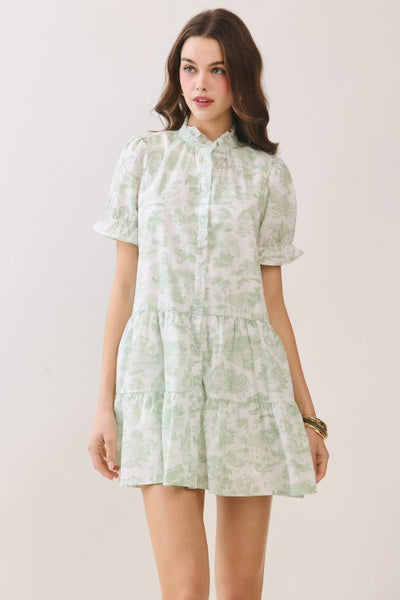 Joyce Green Print Dress