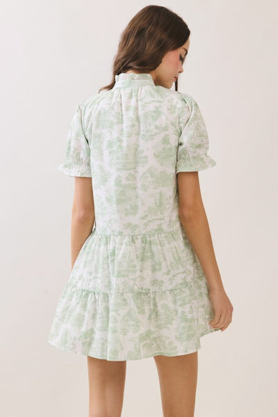 Joyce Green Print Dress
