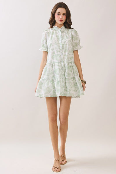Joyce Green Print Dress